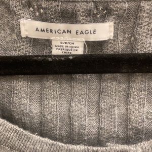 American eagle gray sweater